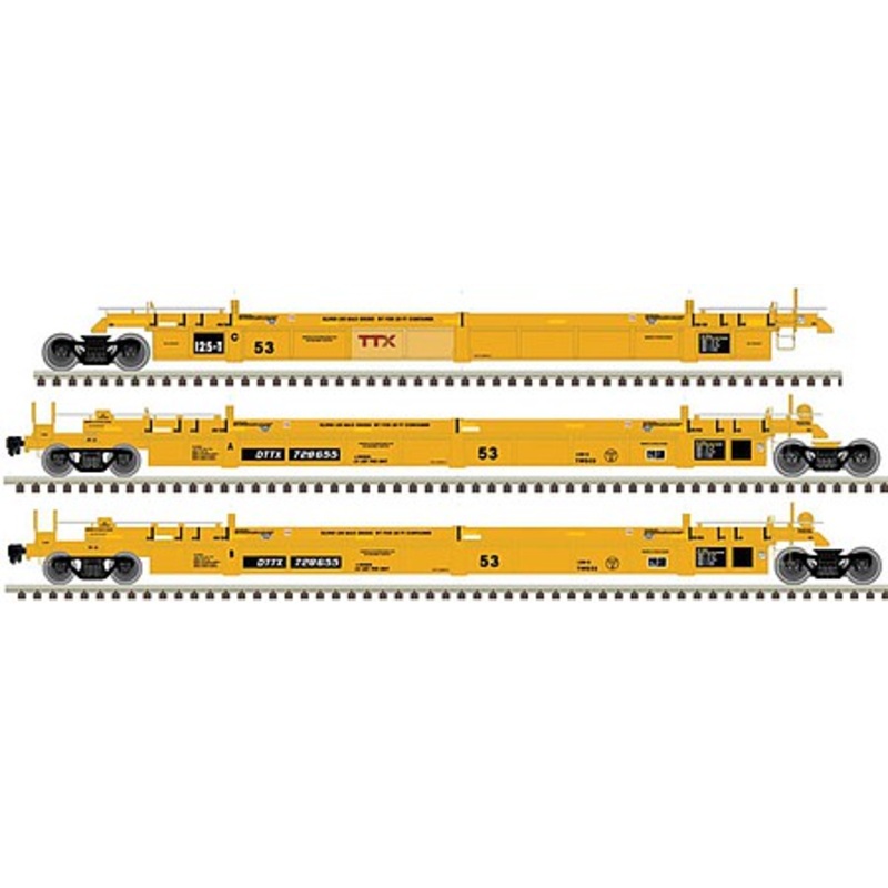 53′ Articulated Well Car TTX #728016 (3)