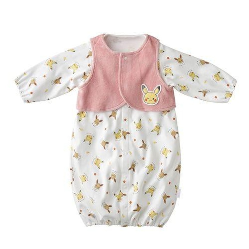 Pokemon Center Original Monpoke Coveralls with Vest Pink