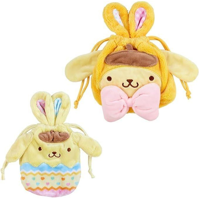 Sanrio Drawstring Bag 2pcs Set – Pom Pom Purin (Easter Rabbit)