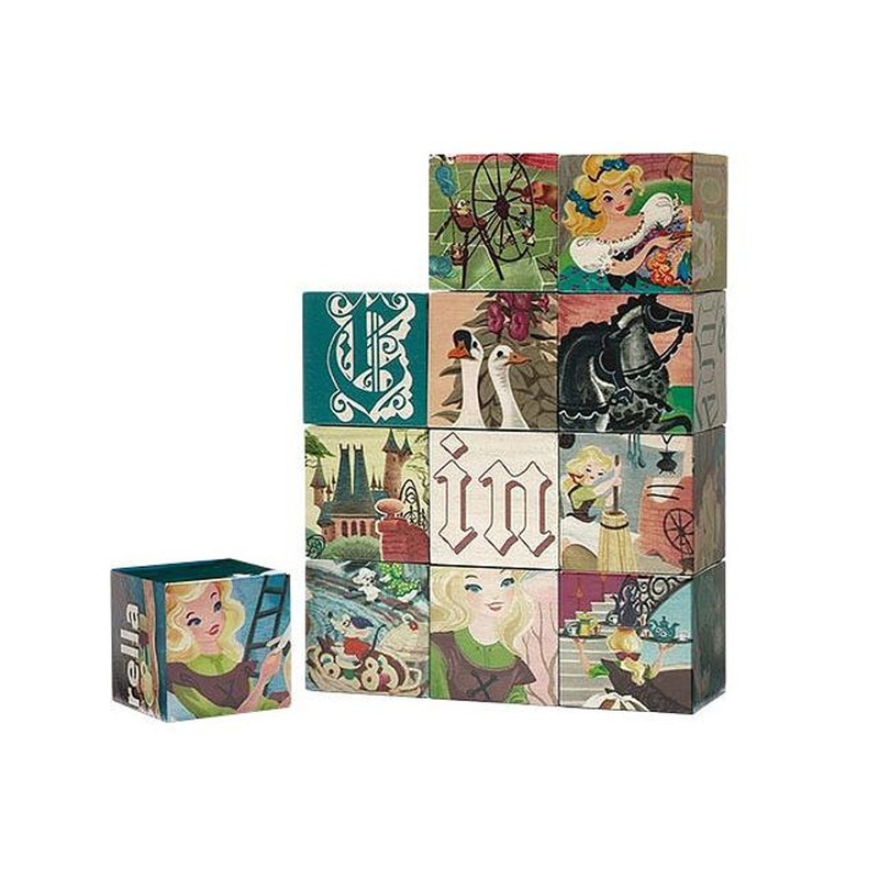 Yanoman 607-04 Woodisplay Cube Puzzle Cinderella (12 Pieces)