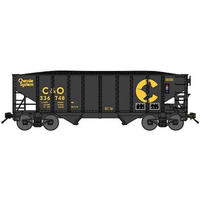 8-Panel 2-Bay Open Hopper Chessie C&O #336324