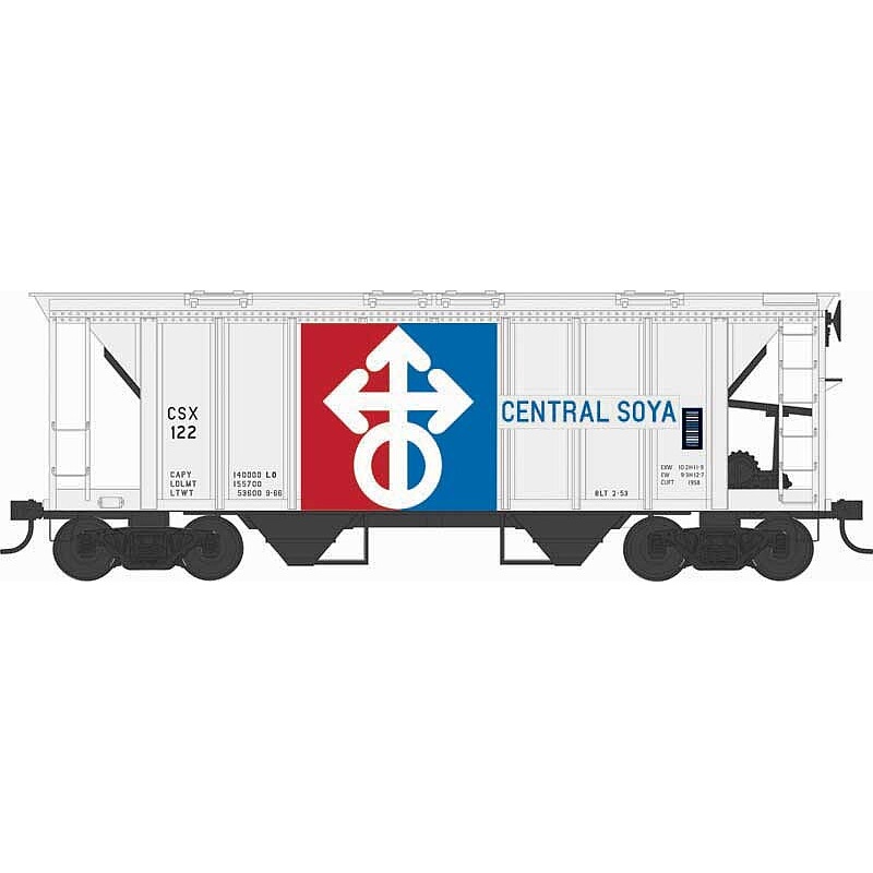 H34 70 Ton Covered Hopper Central Soya #135