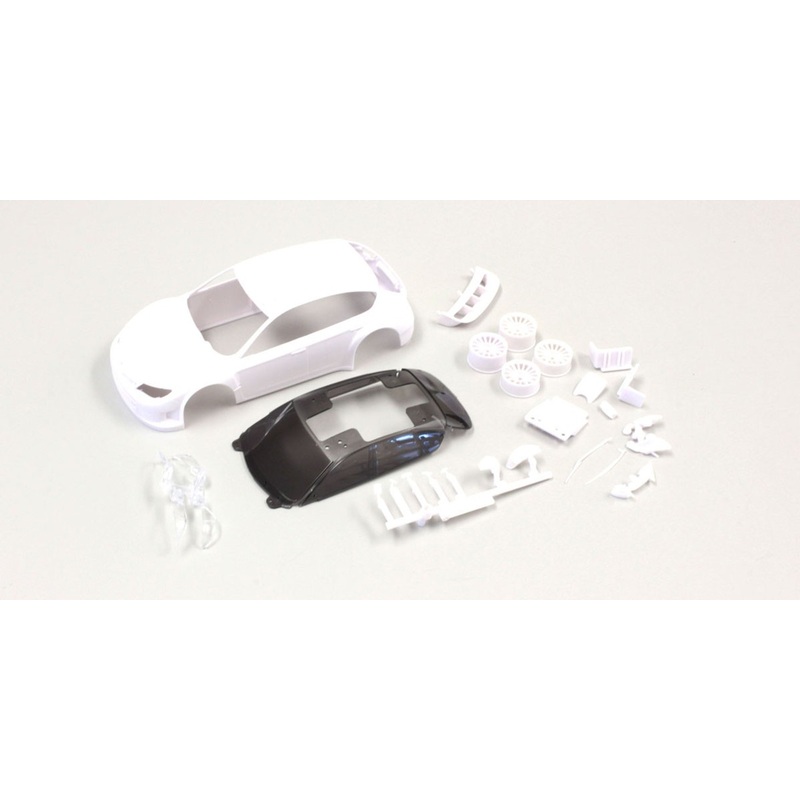 Kyosho Mini Z MZN160 SUBARU IMPREZA WRC 2008 White Body Set (w/Rim)