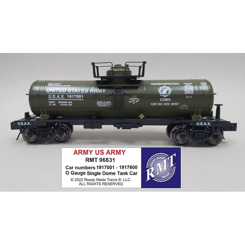 O Single Dome Tank Car US Army