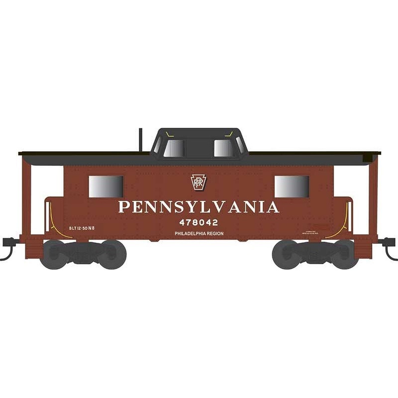 PRR Class N8 Steel Center-Cupola Cabin Car (Caboose) – Ready to Run