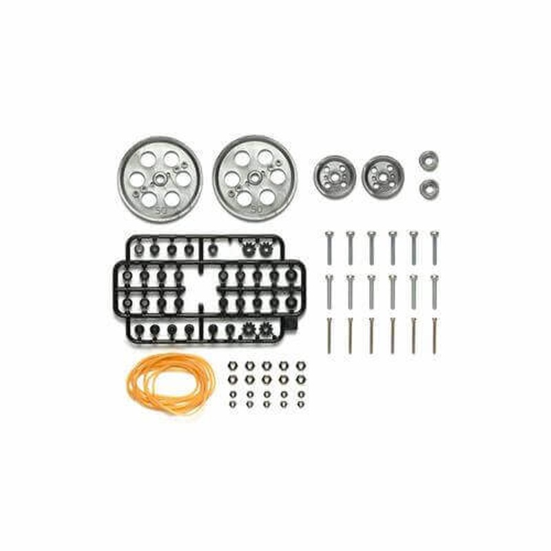 Tamiya 69924 Pulley (L) Set (Metallic Gray)