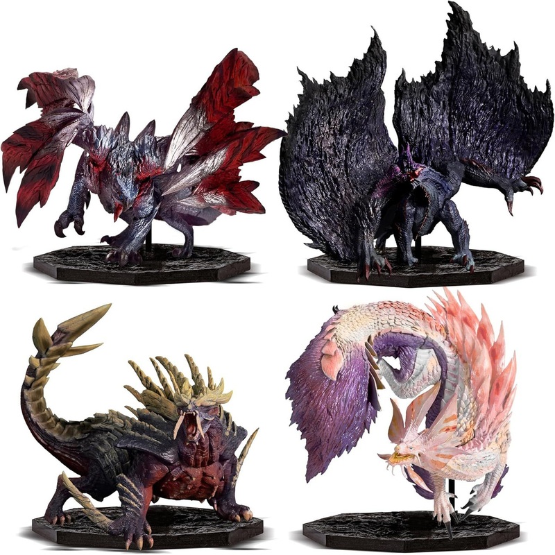 Capcom Figure Builder Cube 4Figure Set Box (Gore Magala / Crimson Glow Valstrax / Magnamalo / Mizutsune) Figure (Monster Hunter)