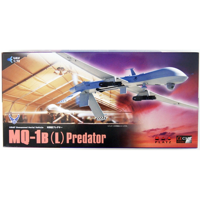 Platz AC-3 USAF Unmanned Aerial Vehicle MQ-1B (L) Predator 1/72 Scale Model Kit