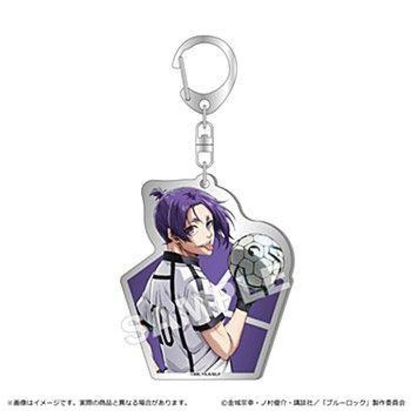 Shimizu Sangyou Blue Lock Acrylic Keychain with Metal Clip Reo Mikage
