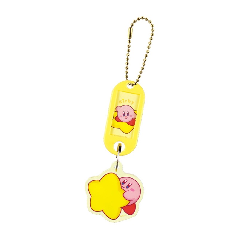 T’s Factory Kirby Name Tag Keychain Yellow