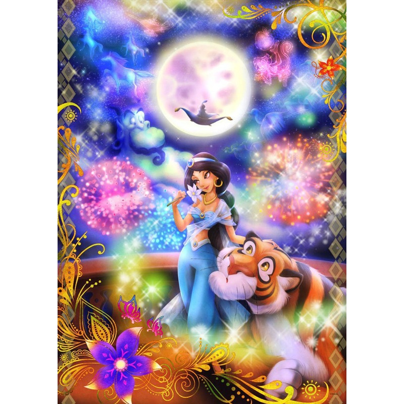 Tenyo Japan Jigsaw Puzzle D-500-454 Disney Aladdin Jasmine (500 Pieces)