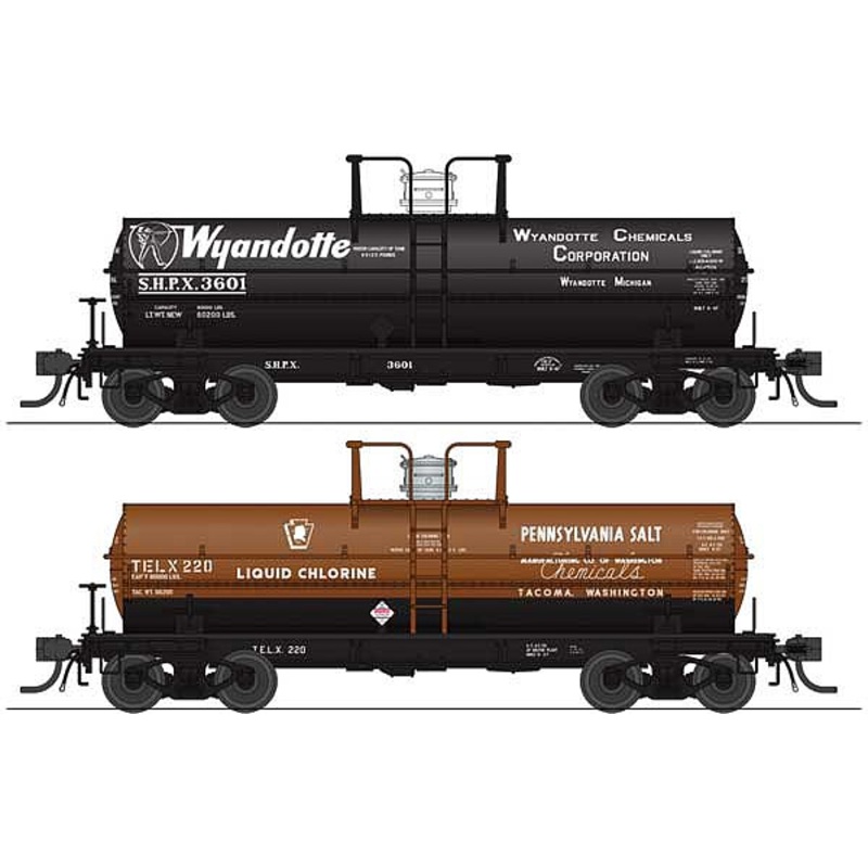 6,000 gallon Tank Car Variety Set C 2 pack