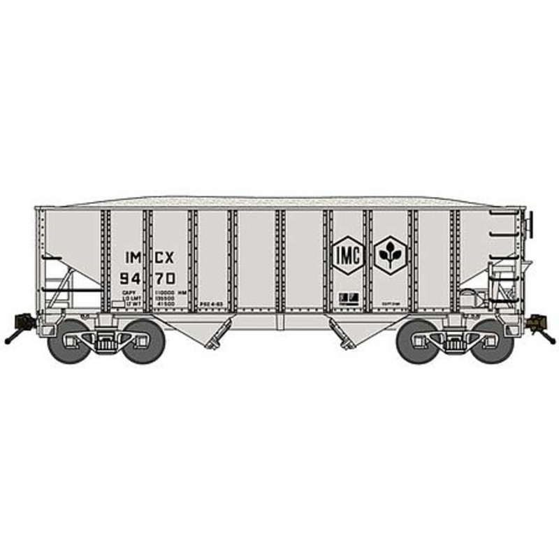 8-Panel 2-Bay Open Hopper Car with load IM&C #9446