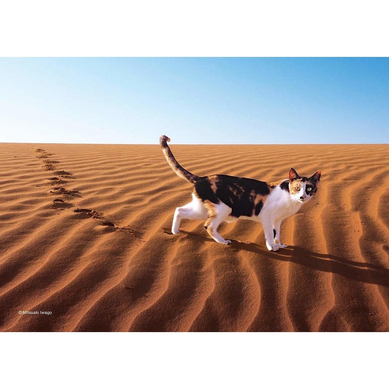 Epoch Jigsaw Puzzle 03-054 Mitsuaki Iwago’s Cat Puzzle Dawn Desert (108 Pieces)