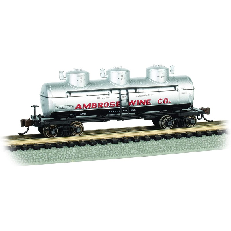 40′ 3-Dome Tank Car Ambrose Wine Co. #7501