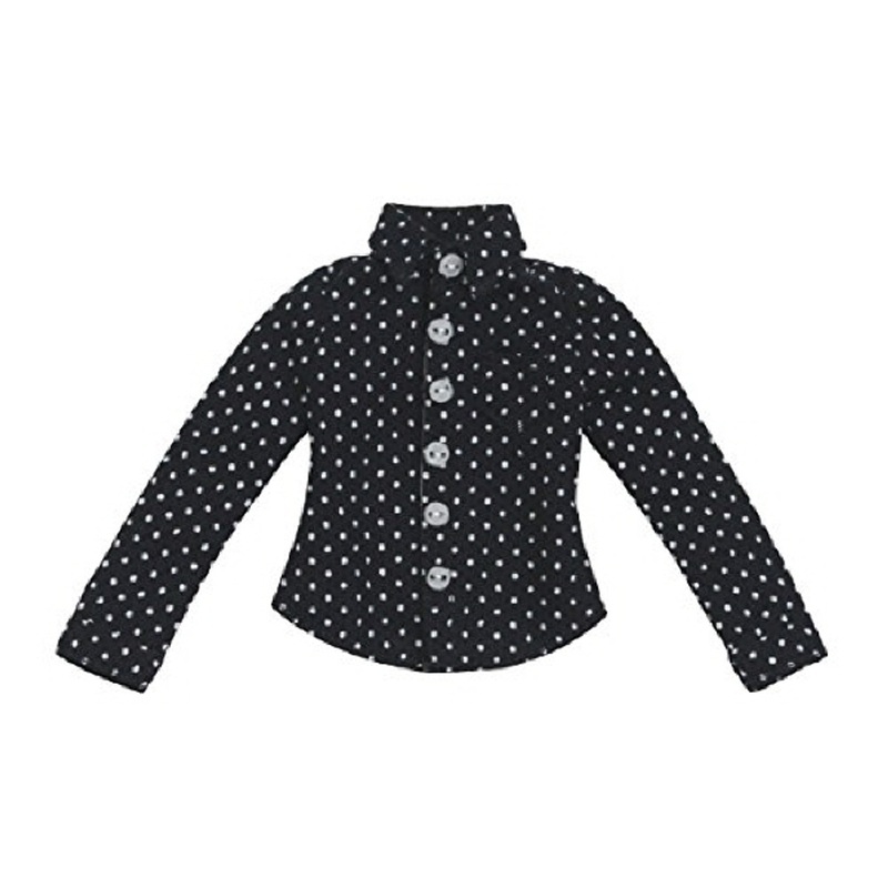 Azone ALB171-NVY PNXS Dot Pattern Shirt Navy