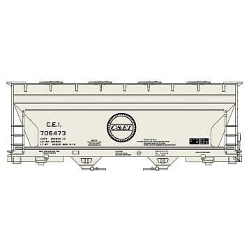 Midwest 2-Bay ACF Covered Hopper C&EI