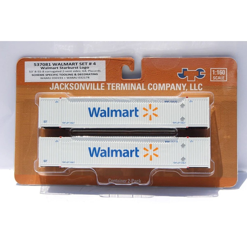 N Walmart Star Burst Loco #4 53′ High Cube Container