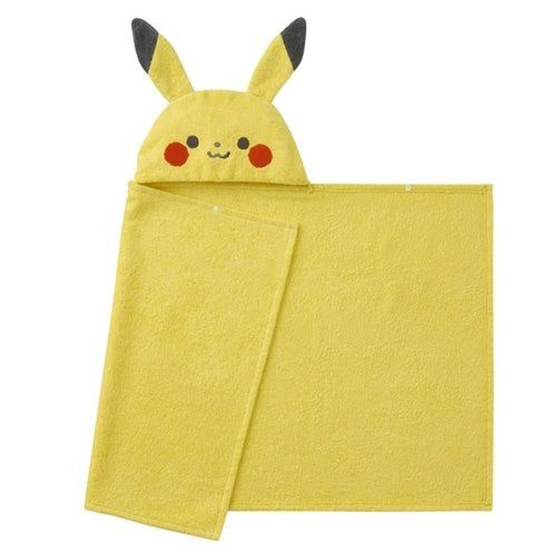 Pokemon Center Pokemon Pikachu Hooded Bath Towel