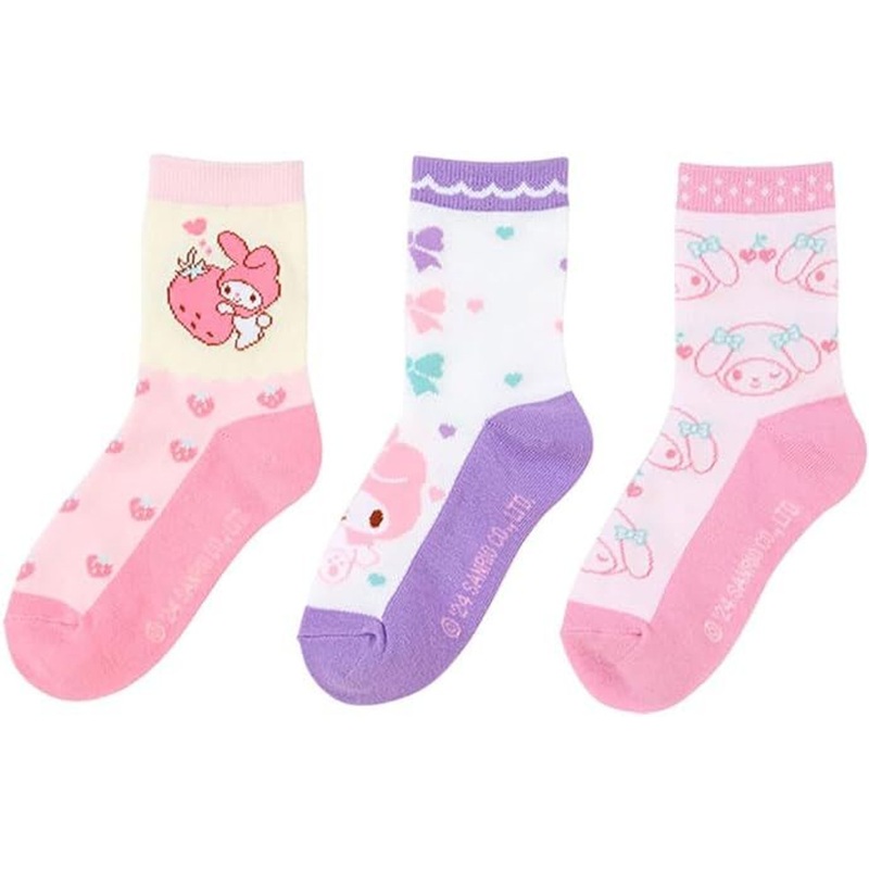 Sanrio Socks 3-Pair Set My Melody (16-18cm)