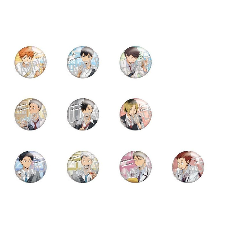 Takara Tomy A.R.T.S Color Palette Haikyu!! Yorimichi Button Badge Collection 10Pcs Box