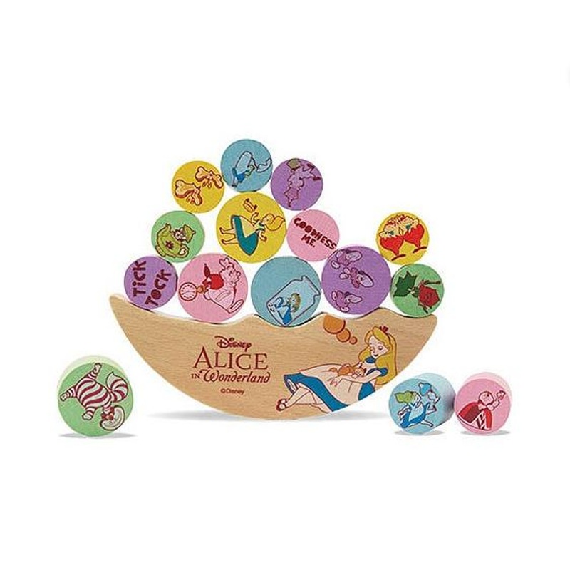 Yanoman 607-06 Woodisplay Balance Puzzle Alice in Wonderland