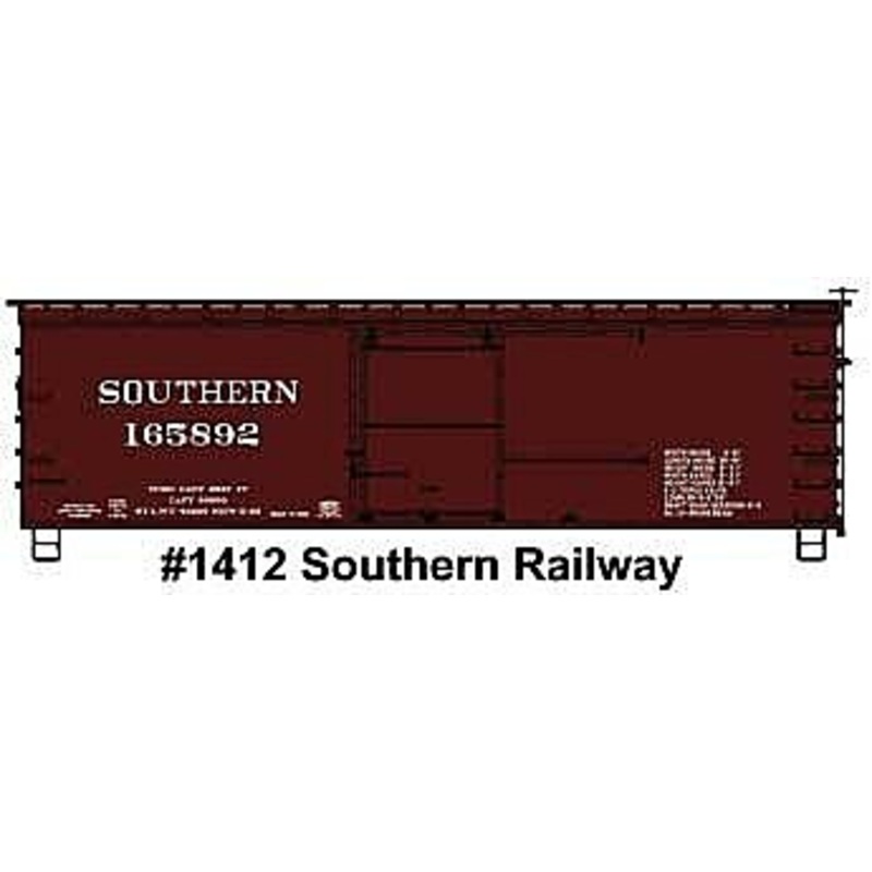 36′ Double-Sheathed Wood Boxcar, Steel Roof, Ends, Straight Underframe – Kit