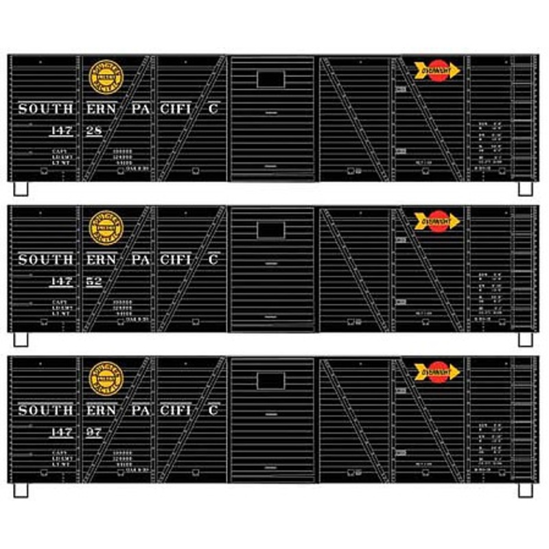 40′ Single Sheath Wood Boxcar SP 3-Car Set