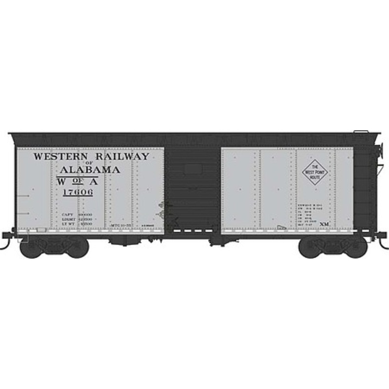 40′ Steel Side Boxcar Western Rail Of Alabama #17606