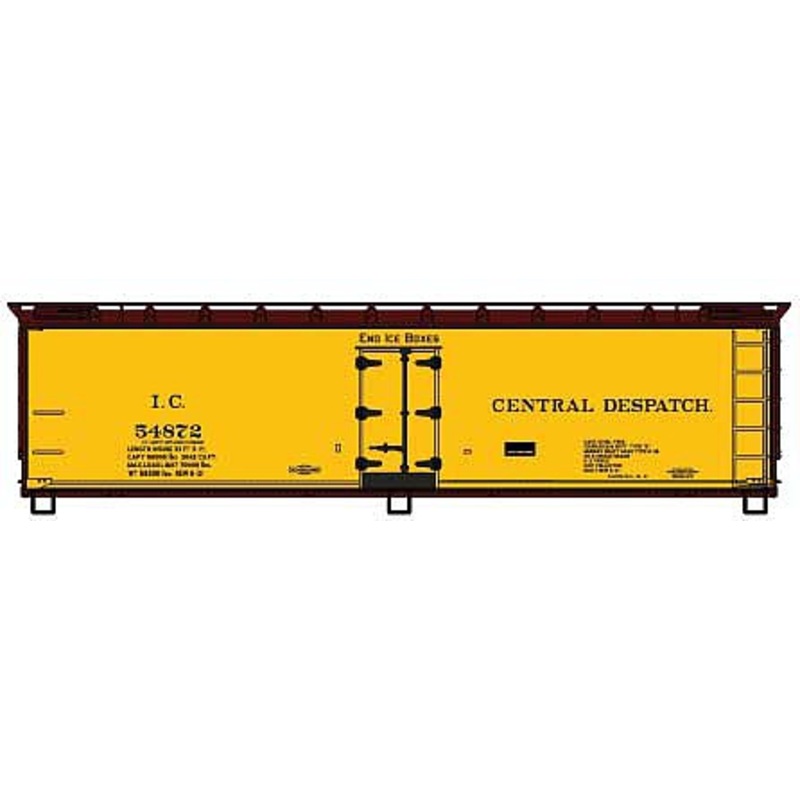 40′ Wood Reefer kit (Early) Illinois Central #54872