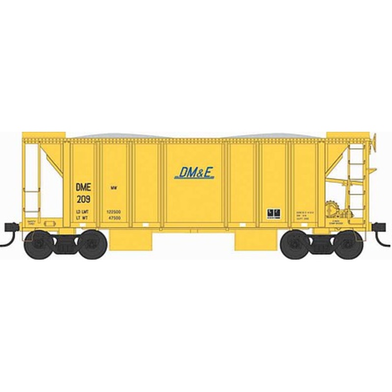 70 ton 2 Bay Ballast Hopper Car DM&E #209