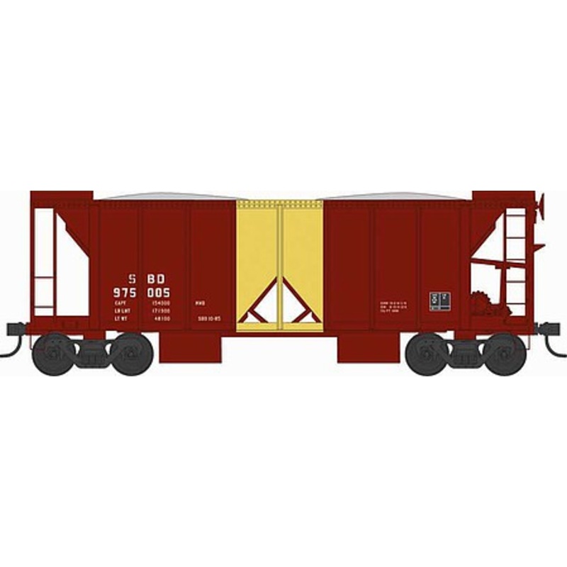 70 ton 2 Bay Ballast Hopper Car Seaboard #975022