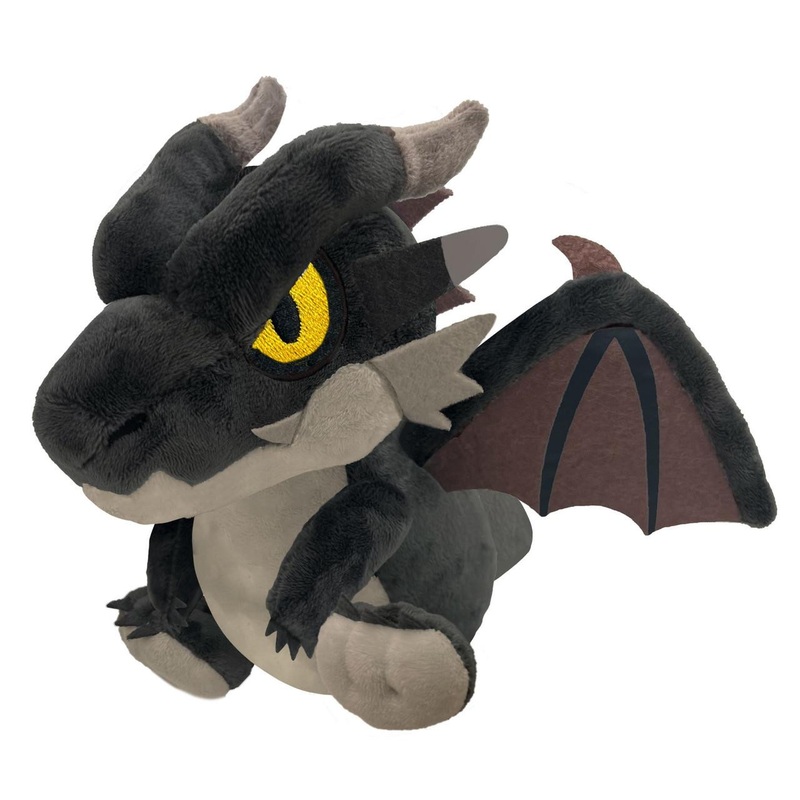 Capcom Monster Hunter Plush Doll Black Fatalis