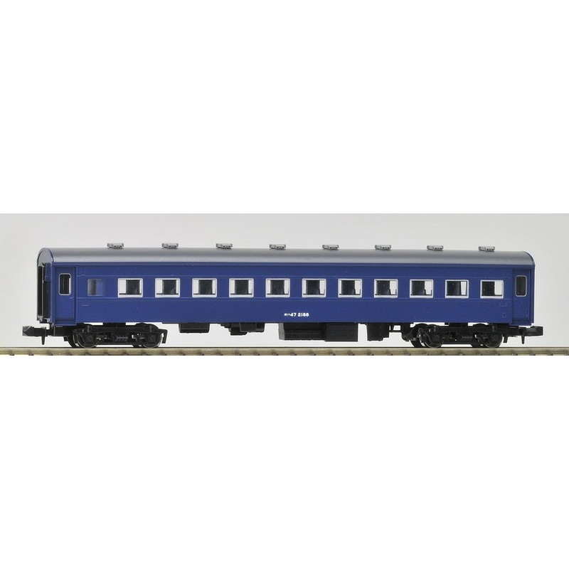 Tomix 9510 JNR Passenger Car Type OHA 47 (Aluminum Sash/Blue) (N scale)