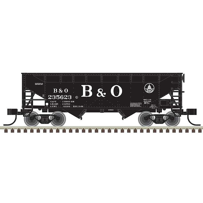 2 Bay Offset side Hopper Baltimore & Ohio 3 pack