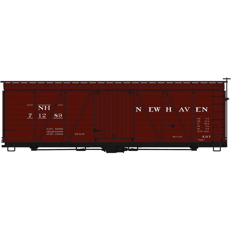 36′ Fowler Wood Boxcar New Haven #71289