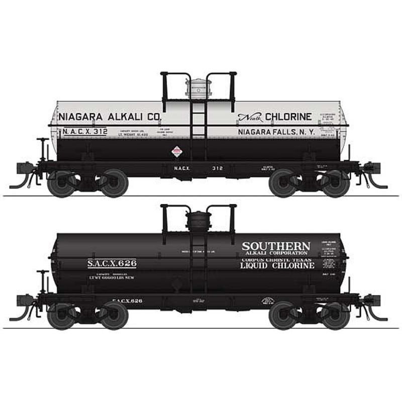 6,000 gallon Tank Car Variety Set D 2 pack