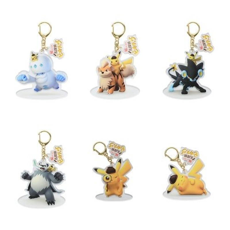 Pokemon Center Original Acrylic Keychain Collection (Detective Pikachu Returns!) – SINGLE RANDOM