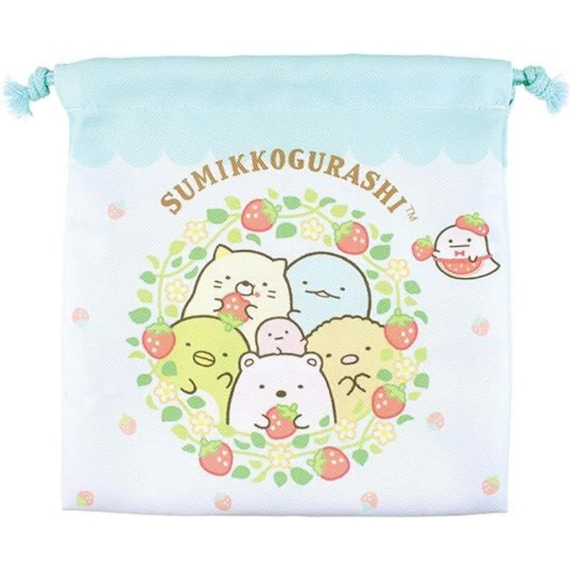 T’s Factory Sumikko Gurashi Drawstring Bag Strawberry Fair
