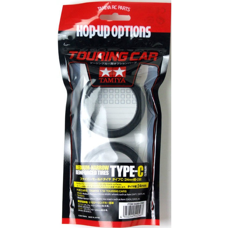 Tamiya 54256 (OP1256) Reinforced Tires TYPE-C (24mm /2pcs)