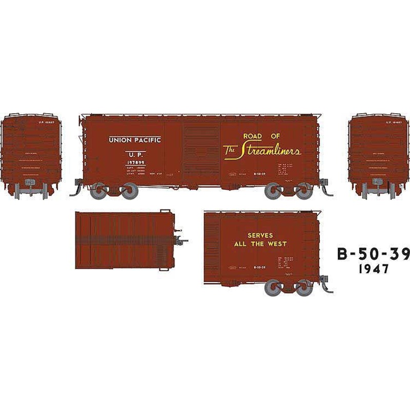 40′ B-50-39 Boxcar Union Pacific Set #2