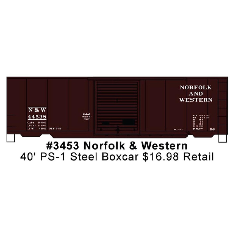 40′ PS-1 Boxcar Norfolk & Western
