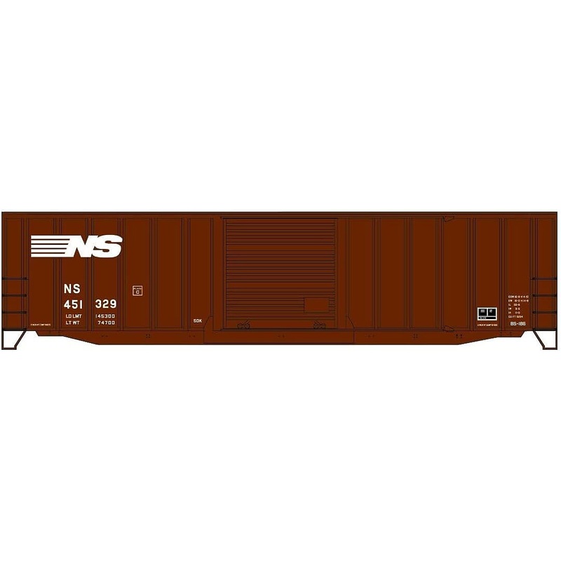 50′ Exterior Post Steel Boxcar Norfolk Southern