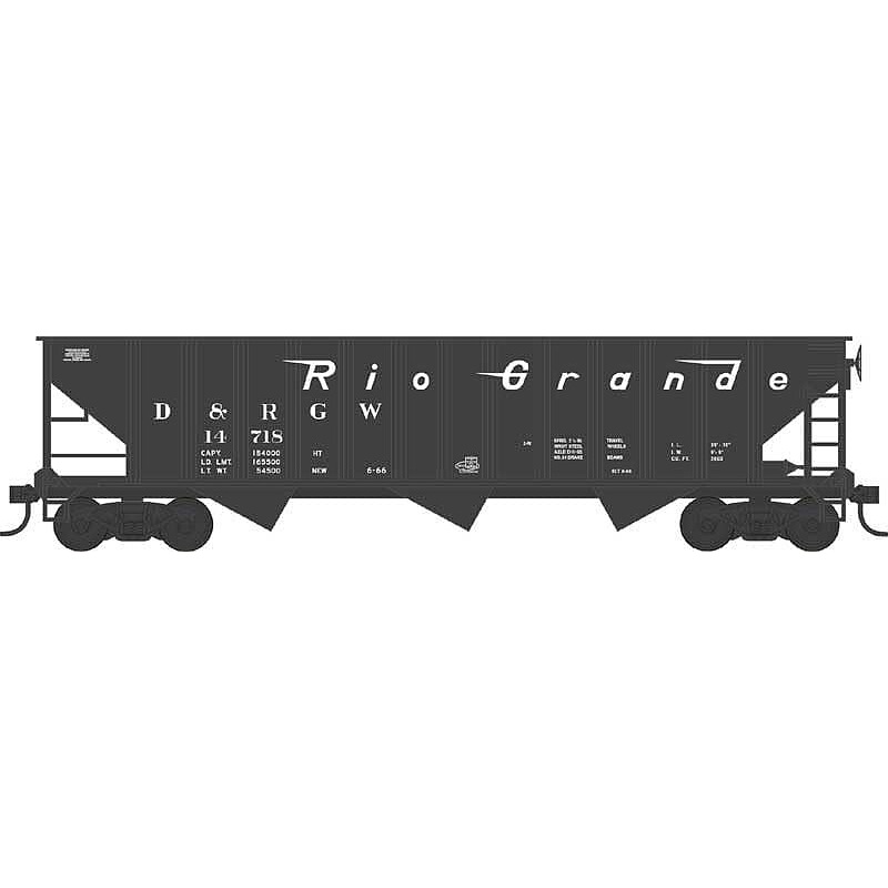 70-Ton 12-Panel 3-Bay Hopper D&RGW #14718