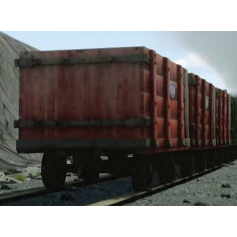 HO TTT Narrow Gauge High-Side Wagon/brown (Runs 0n N Track)