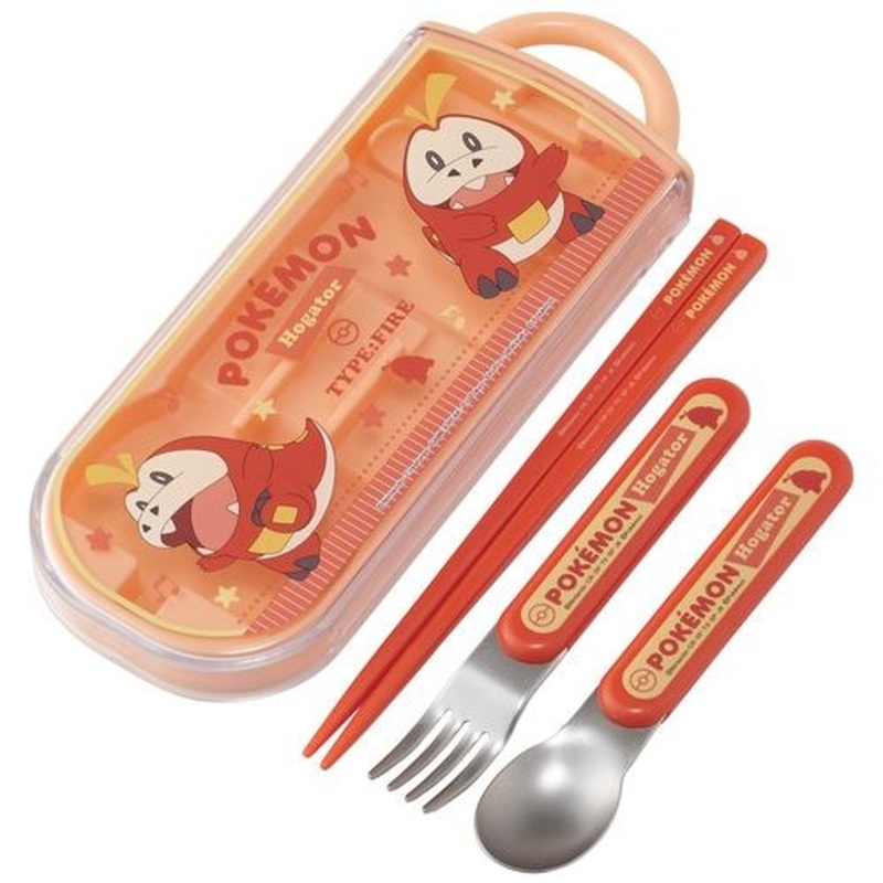 Pokemon Center Original Lunch Trio Set (Fork, Spoon, Chopsticks) Fuecoco