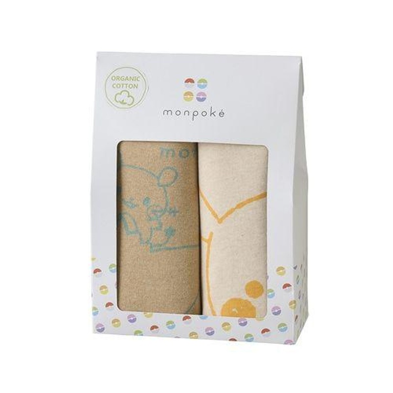 Pokemon Center Original Monpoke Short Sleeve Baby Bodysuits 2Pcs – Pikachu Gengar Dedenne (70-80)