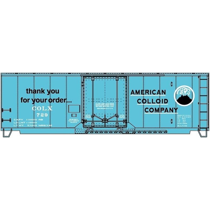 40′ Insulated Steel Boxcar kit ACC COLX #729
