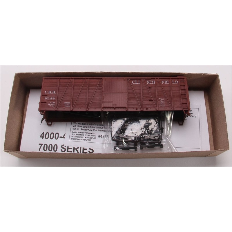 40′ Single Sheath Wood Boxcar kit Clinchfield #8249