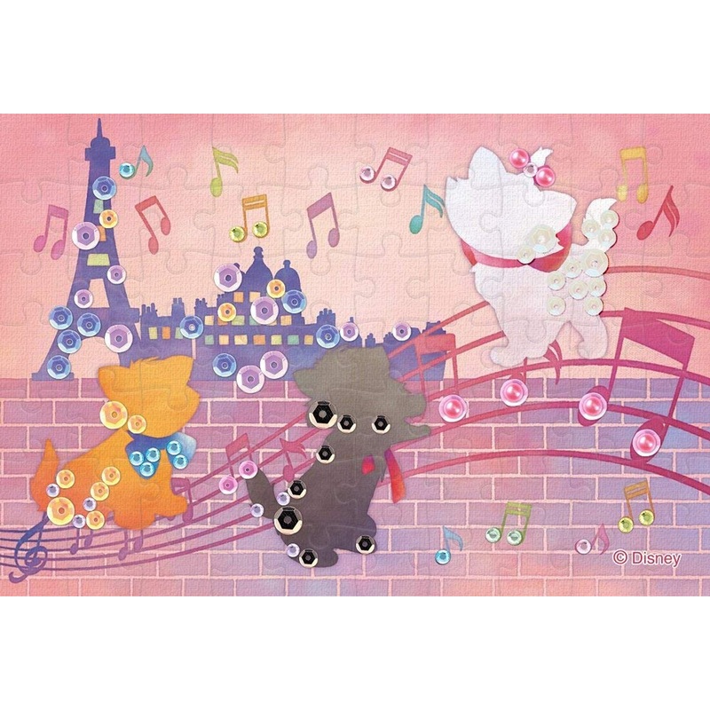 Epoch Jigsaw Puzzle Decoration 70-021 Disney The Aristocats Silhouette (70 Pieces)